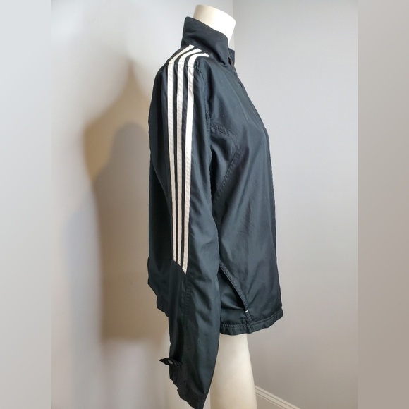 Adidas Black and White Wind Breaker Size Large - Picture 2 of 4